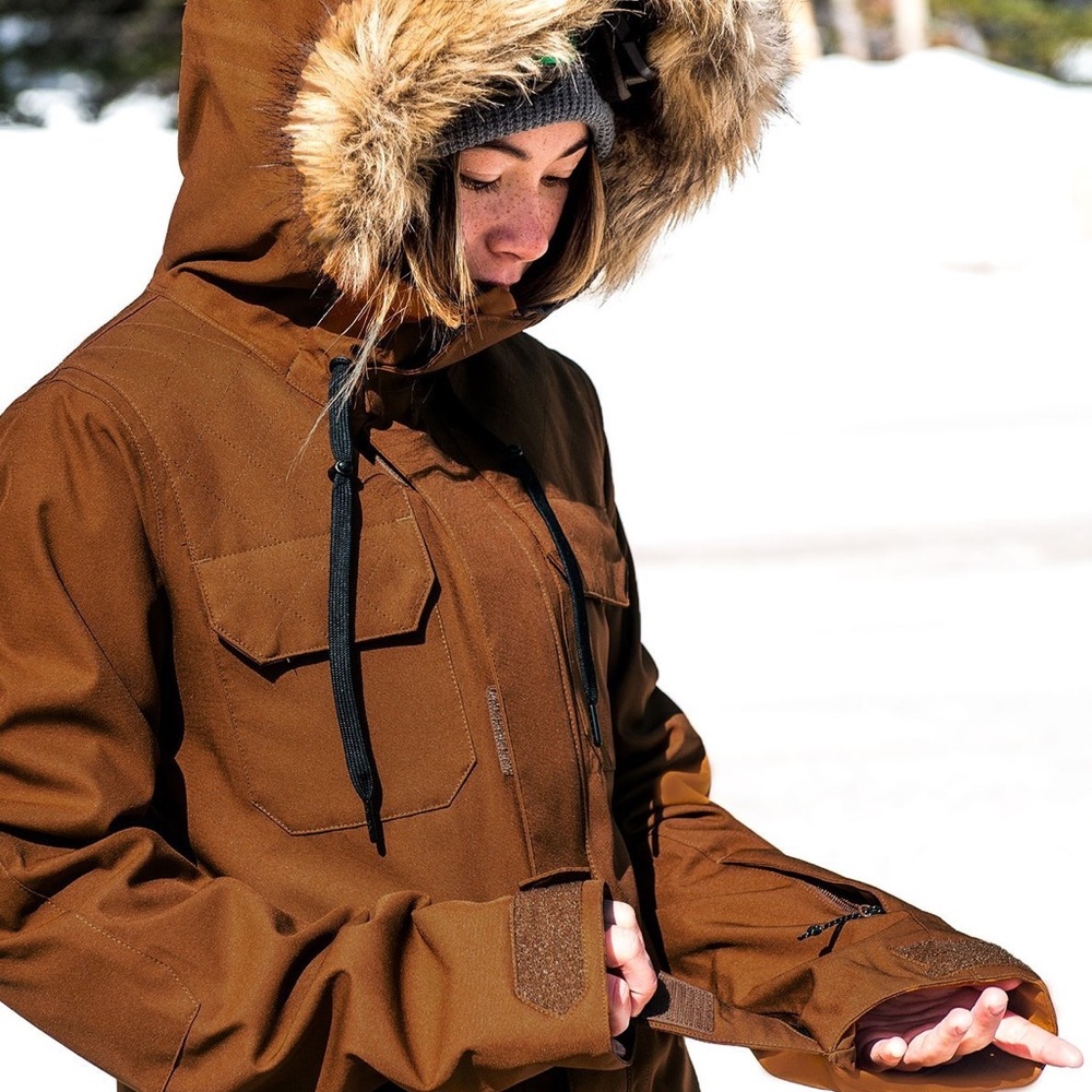 Volcom Copper Brown Snow Shadow Jacket